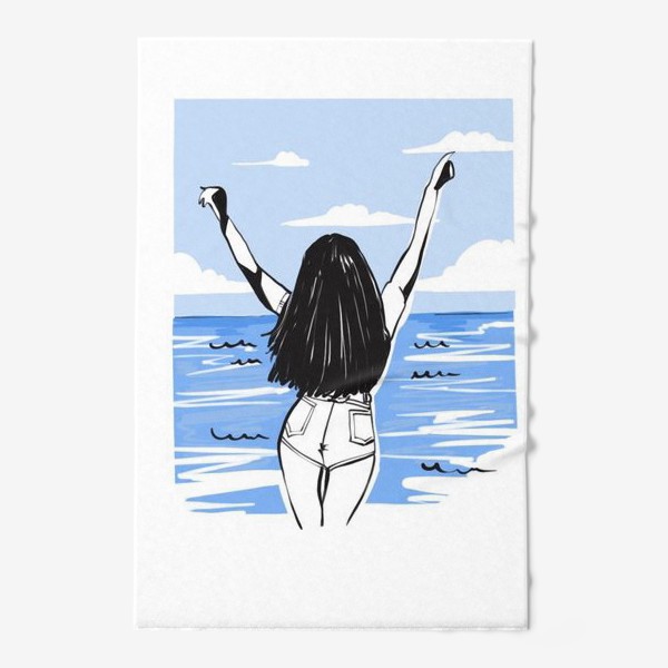 Полотенце «Девушка на море. Лето»