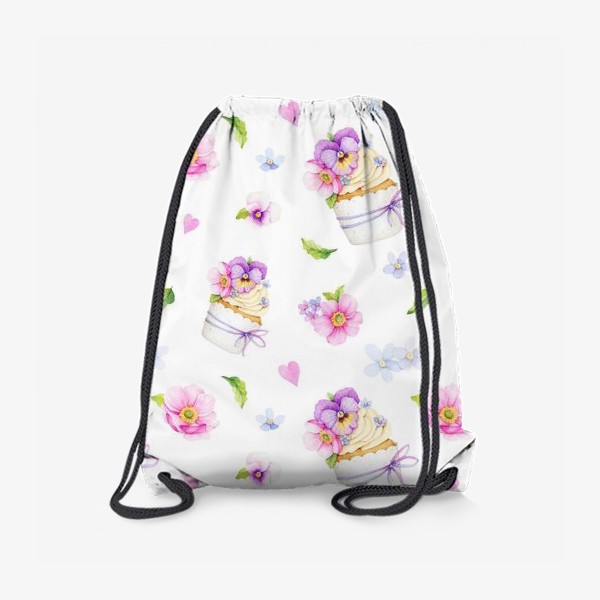 Рюкзак «капкейк с цветами»