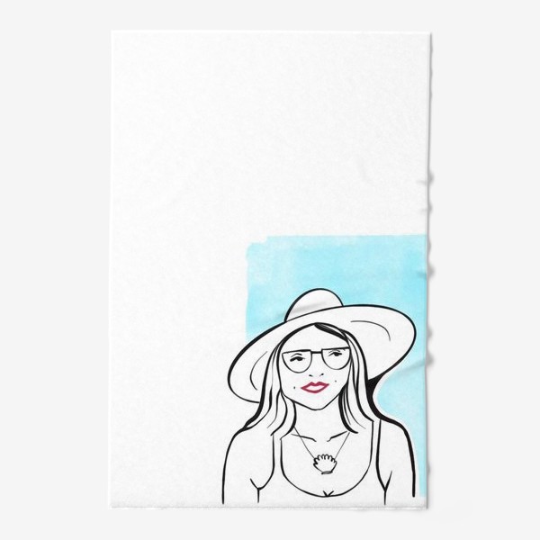 Полотенце «Девушка в шляпе. Лето»