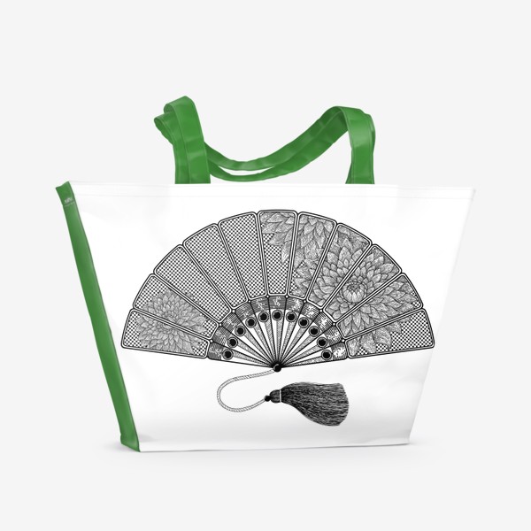 Пляжная сумка «Японский веер»