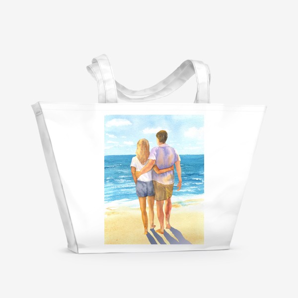 Пляжная сумка «Я, ты и море»