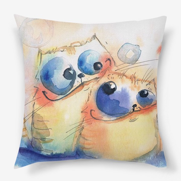 Подушка «Теплые коты»