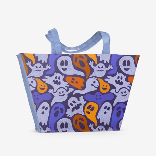 Пляжная сумка «Веселые привидения. Хэллоуин 2021»