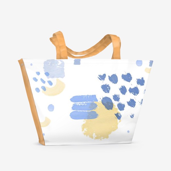 Пляжная сумка «Жизнь фактур. Абстрактный паттерн»
