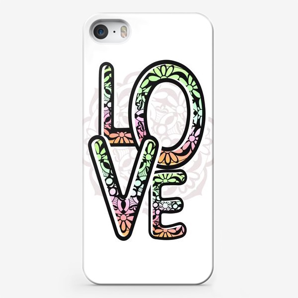 Чехол iPhone «Любовь. Надпись. Лето»