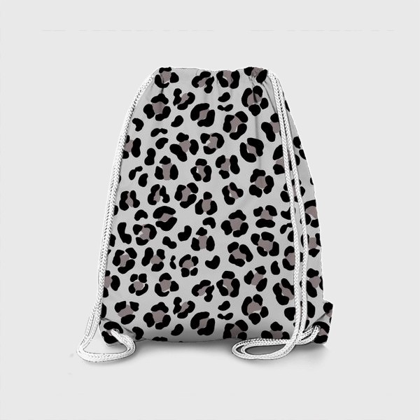 Рюкзак «Леопардовый принт в сером и черном»