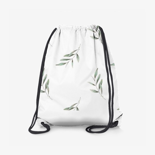Рюкзак «Оливковая ветка на белом фоне»