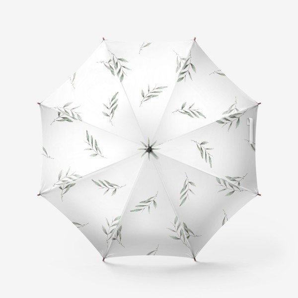 Зонт &laquo;Оливковая ветка на белом фоне&raquo;