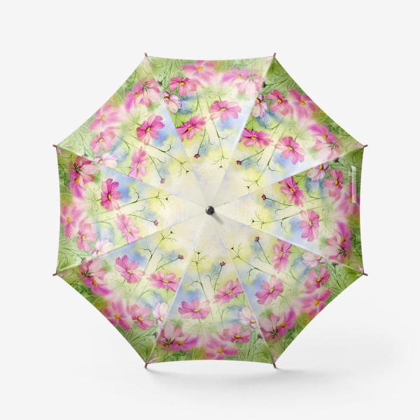 Зонт «Космеи акварелью»