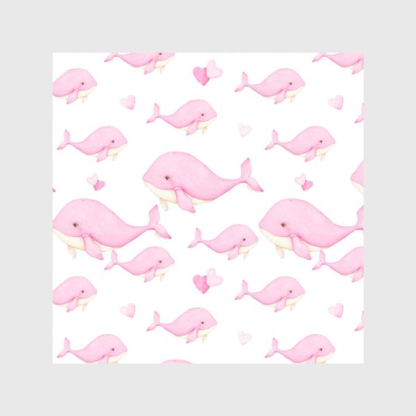 Скатерть «Розовые киты»