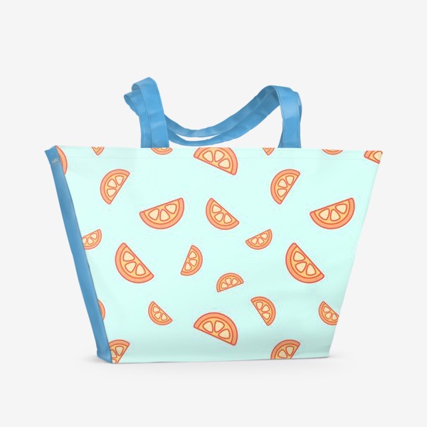 Пляжная сумка «Дольки апельсина»