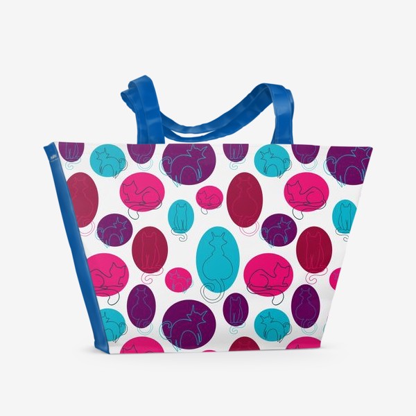 Пляжная сумка «Цветные котята»
