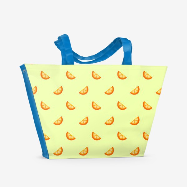 Пляжная сумка «Узор с дольками апельсина»