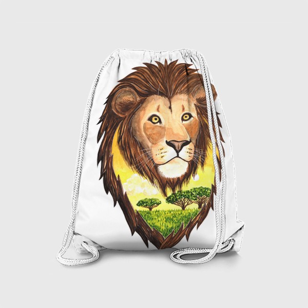 Рюкзак «Лев с частицей саванны»
