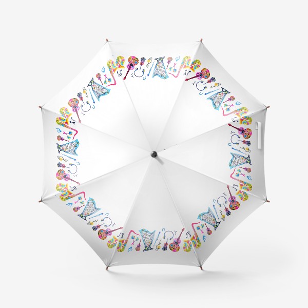 Зонт «Музыкальный орнамент»