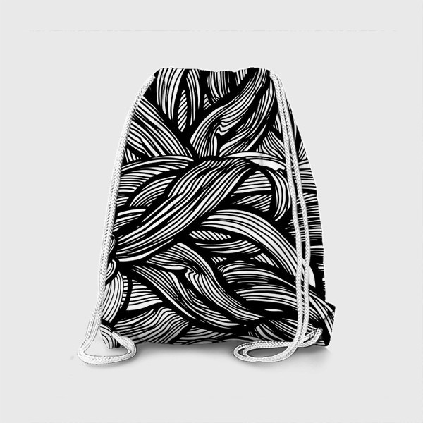 Рюкзак «Черно-белые завитки»
