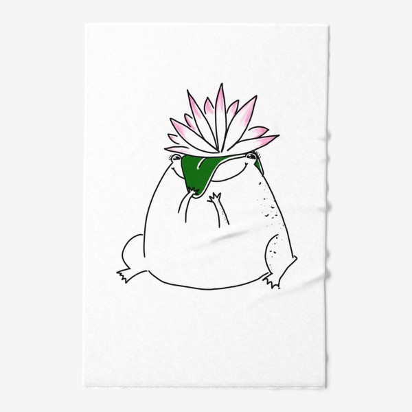 Полотенце «Царевна лягушка. Жабка с цветком»