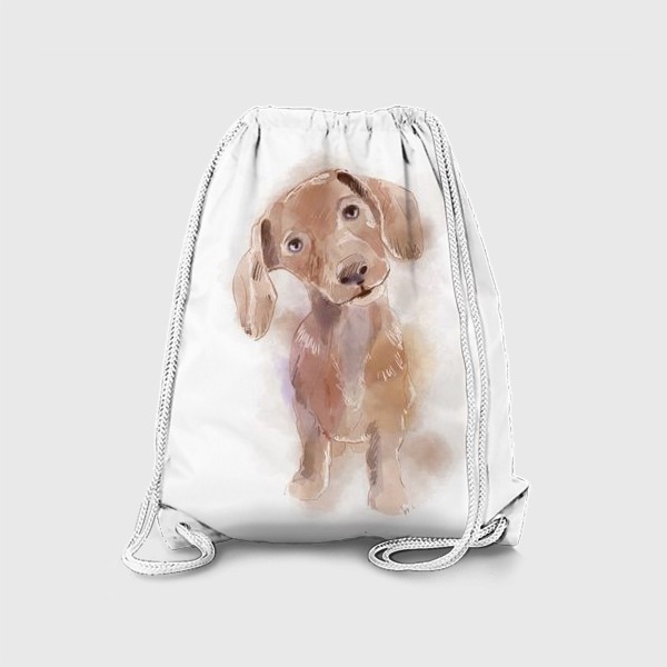 Рюкзак «Акварельный щенок. Такса»