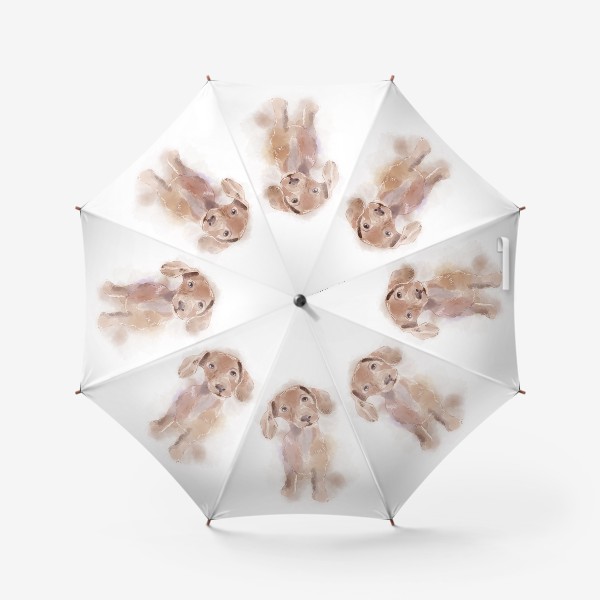 Зонт «Акварельный щенок. Такса»
