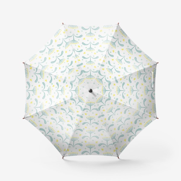 Зонт «Цветы, мотыльки на лугу»