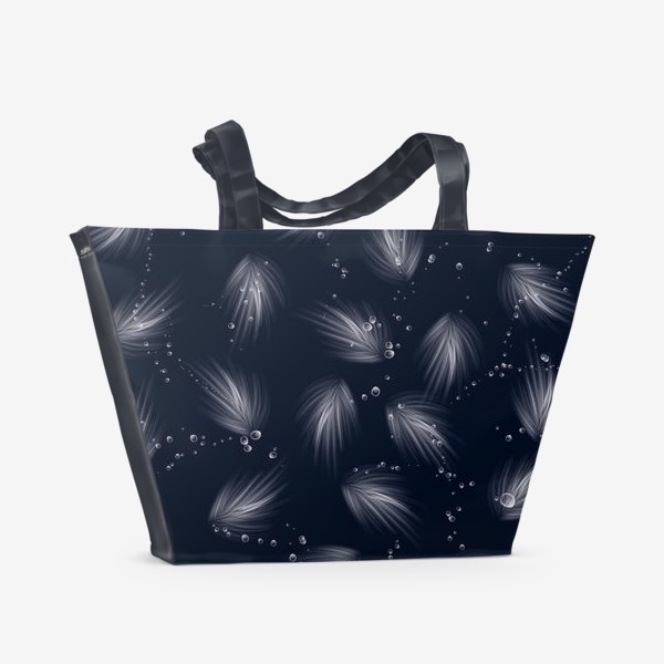 Пляжная сумка «перья в пузырях»