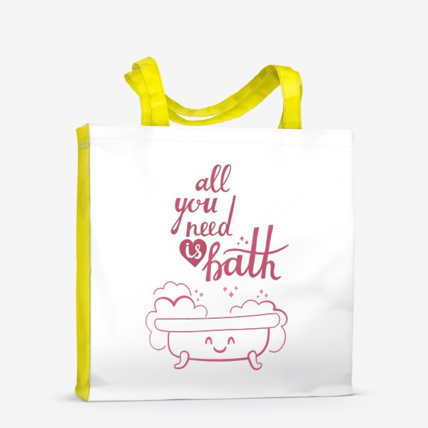 Сумка-шоппер «All you need is bath»