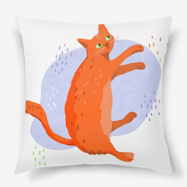 Подушка «Кот рыжий лежит»