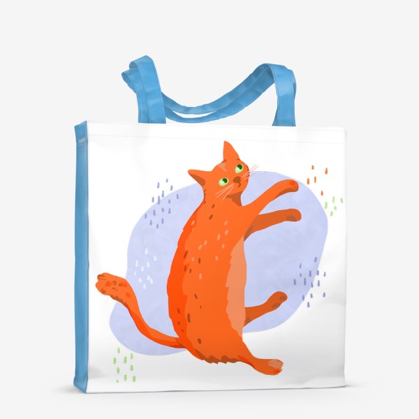 Сумка-шоппер «Кот рыжий лежит»