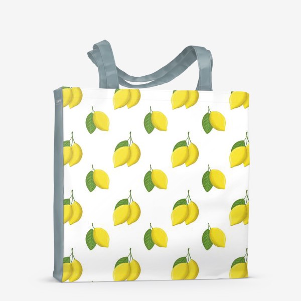 Сумка-шоппер «Лимоны. Бесшовный паттерн »