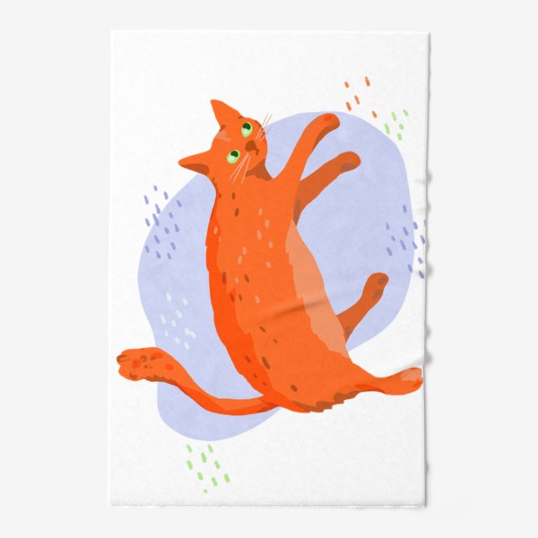 Полотенце «Кот рыжий лежит»