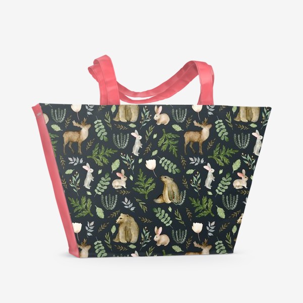 Пляжная сумка «Лесные животные»