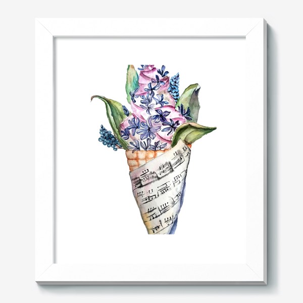 Картина «Мороженое лето цветы»