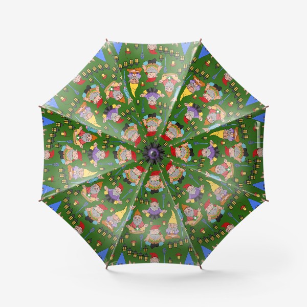 Зонт «Садовые йога гномы»