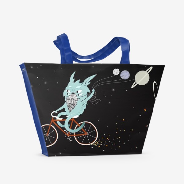 Пляжная сумка «Bunny in Space»