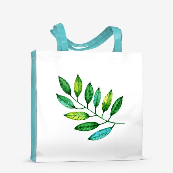 Сумка-шоппер «Акварельные листья»
