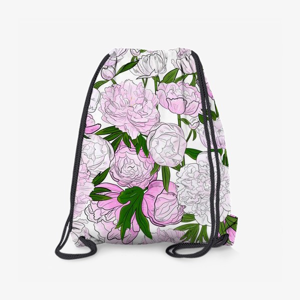 Рюкзак «пионы, розовые цветы»