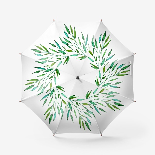 Зонт «Акварельные листья 2»