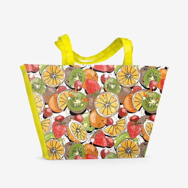 Пляжная сумка «Паттер фрукты»