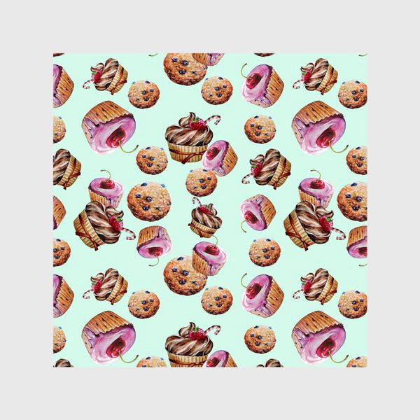 Шторы «кексики, сладости и печенье »