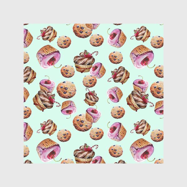 Скатерть «кексики, сладости и печенье »