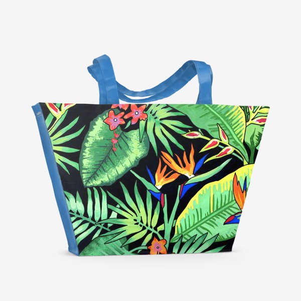 Пляжная сумка &laquo;тропические цветы&raquo;