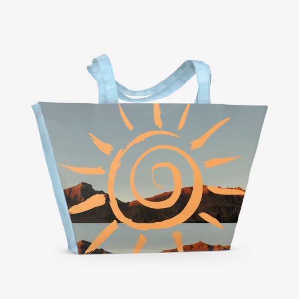 Пляжная сумка «Рассвет в горах»