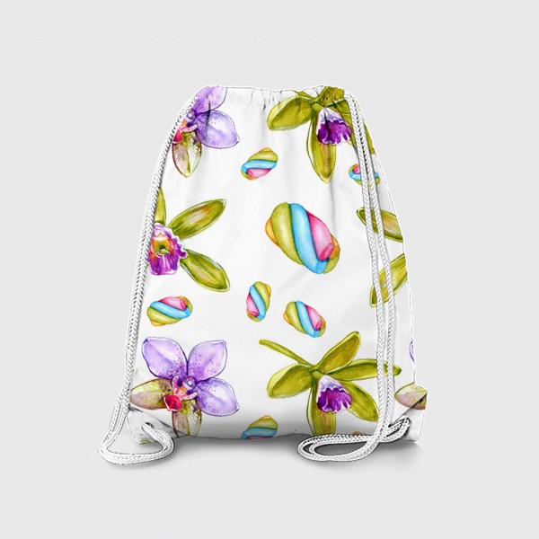 Рюкзак «Орхидеи и маршмеллоу»
