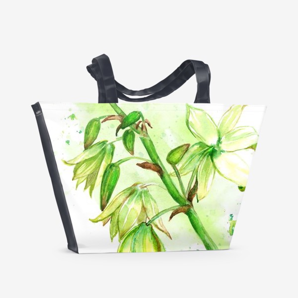 Пляжная сумка «Цветы юкки»