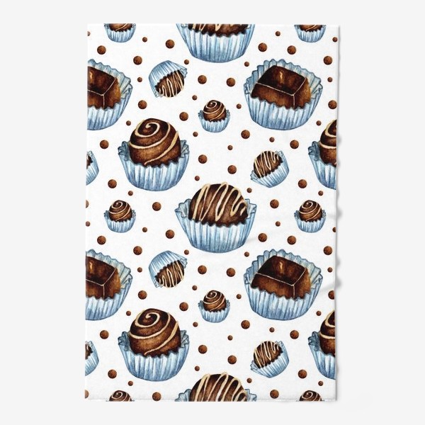 Полотенце «Паттерн шоколадные конфеты»