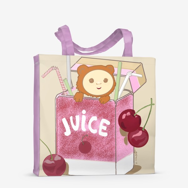 Сумка-шоппер «Веселый вишневый сок»