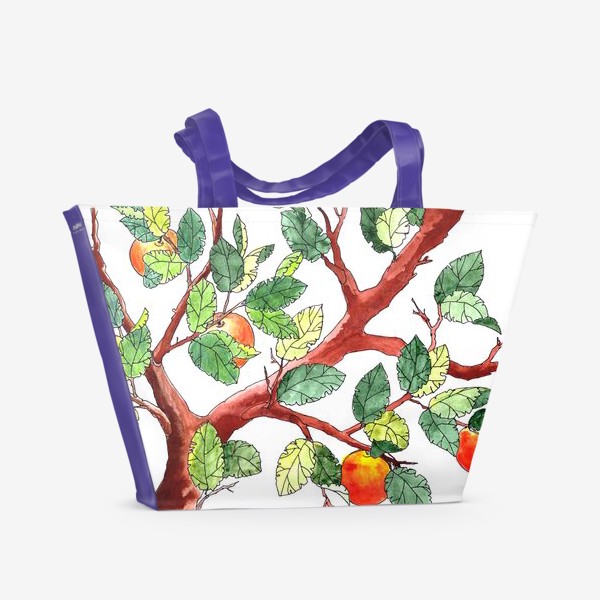 Пляжная сумка «Летние яблоки»