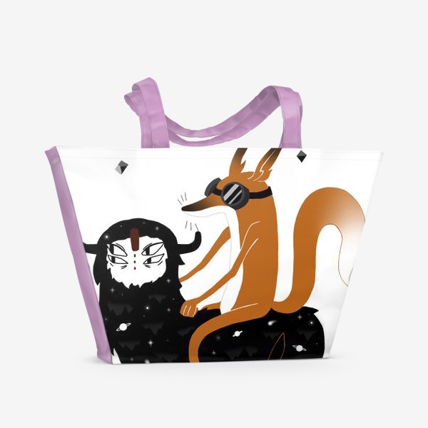 Пляжная сумка «Space Fox Wanderer»