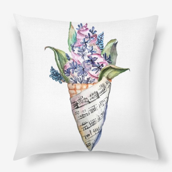 Подушка «Мороженое лето цветы»