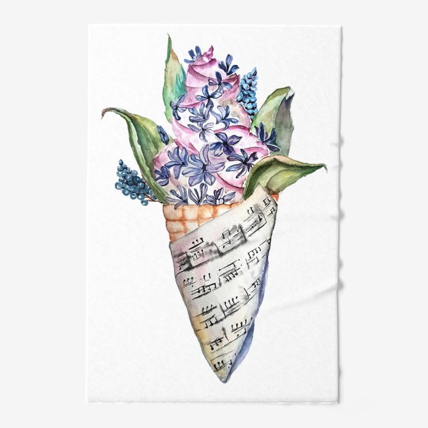 Полотенце «Мороженое лето цветы»